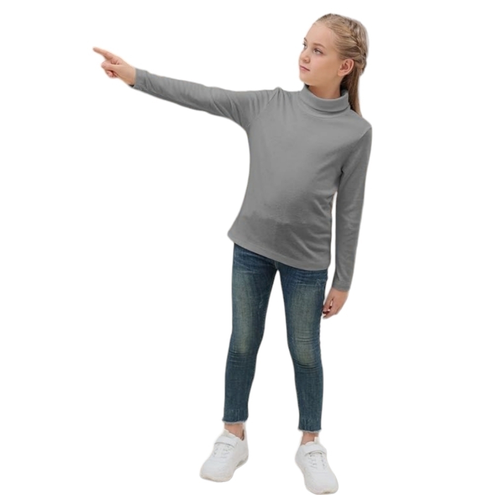 * Gorlya Girls Shirt Turtleneck Slim Fit Blouse